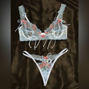 Love&Lemons Floral Lace Lingerie Set